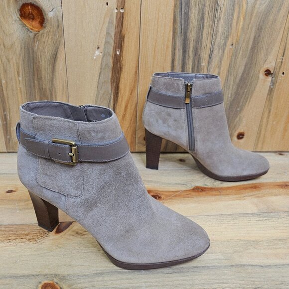 Franco Sarto Idrina Suede Ankle Boots Size 8 - Picture 1 of 6